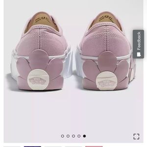 VANS AUTHENTIC STACKFORM SNEAKERS WITH OVERSIZED FLOWERS IN LILAC